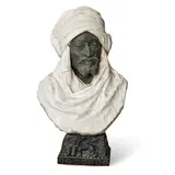 Pietro Calvi, Touareg, patinated bronze and marble