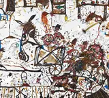 John Olsen, Village Square 1991, 1991, oil on canvas