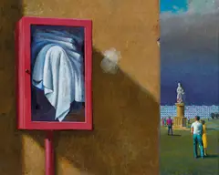 Jeffrey Smart, The Red Box (2009), 2009, oil on canvas