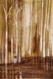 Riverbend (Ned Kelly) (1964) by Sidney Nolan, 1964, oil on paper on board, sold Nov 2018