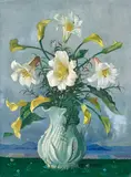 Elioth Gruner, Flower Piece 1933, 1933, oil on canvas on wood
