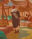 Weaver Hawkins, El Sokko Grande, Tangier (1923), 1923, oil on canvas
