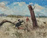Arthur Boyd, The Ram (1952), 1952, oil on canvas on composition board