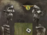 Albert Tucker, Gamblers Confronting 1987