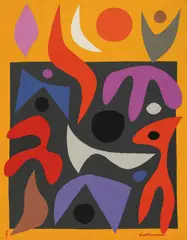 Performance (1973) by John Coburn, 1973, wool and cotton, sold Nov 2018