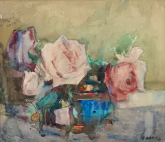David Davies, Flower Study, watercolour on paper