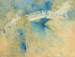 J J Hilder, The White Bridge (1914), 1914, watercolour on paper
