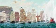 John Steven Dews, The Second Eleven, oil on canvas