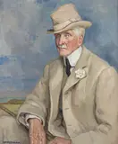 Hilda Rix Nicholas, Colonel Barnes (circa 1907), 1907, oil on canvas