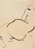 Brett Whiteley, Margaret – Back 1981, 1981, ink on paper