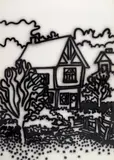 Howard Arkley, Tudor House, Fitzroy Gardens 1987