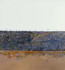 Fred Williams, Orange Hill (1966-1967), 1966-1967, oil on canvas