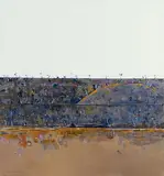 Fred Williams, Orange Hill (1966-1967), 1966-1967, oil on canvas