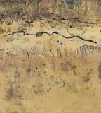 Fred Williams, Creek Bed, Werribee Gorge (1976), 1976, oil on canvas