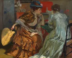 Rupert Bunny, A Word of Advice (1908) Conseil d'Amie, oil on canvas
