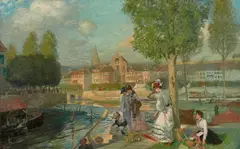Rupert Bunny, A Provincial Town in France (1904) Une Ville De Province, oil on canvas