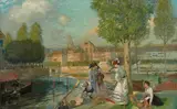 Rupert Bunny, A Provincial Town in France (1904) Une Ville De Province, oil on canvas