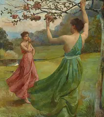 (Picking Fruit) 1914 by Julian Ashton, 1914, oil on canvas, offered Aug 2018
