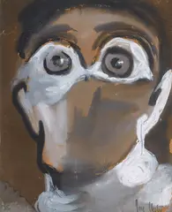 Joy Hester, Self Portrait (1948), 1948, gouache, brush and ink on paper
