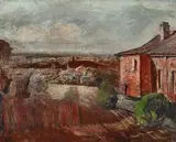 Lloyd Rees, Autumn Light, North Ryde (1947), 1947, oil on board
