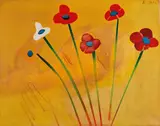 A Dream of Flowers by Charles Blackman, oil on canvas, sold Aug 2018