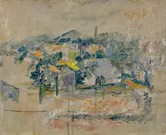Building in a Landscape, Miller's Point by John Passmore, oil on composition board, sold Jul 2018