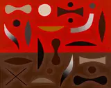 John Coburn, Far Country 1977, 1977, oil on canvasboard