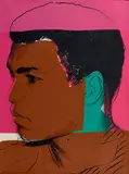 Muhammad Ali (1978) by Andy Warhol, 1978, screenprint on paper, sold Jul 2018