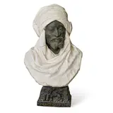 Pietro Calvi, Touareg, patinated bronze and marble