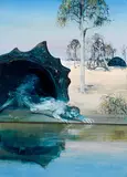 Arthur Boyd, Narcissus and Cave (1976), 1976, oil on copper