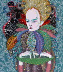 Del Kathryn Barton, Of Pollen 2013, 2013, synthetic polymer paint and gouache on polyester canvas