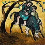 Arthur Boyd, Moses and the Donkey, earthenware ceramic