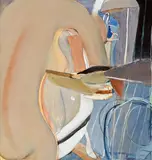 Bathroom and Figure 1963 by Brett Whiteley, 1963, oil and tempera on composition board, sold May 2018