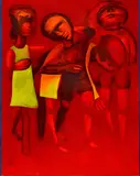 Children Playing (1968) by Charles Blackman, 1968, oil on canvas, offered May 2018