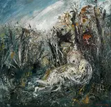 The Prodigal Son and a Waterfall (1967) by Arthur Boyd, 1967, oil on canvas, offered May 2018