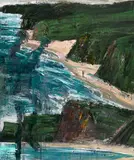 Euan MacLeod, Looking Down, Looking Up Garie 2001, 2001, oil on canvas