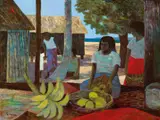 (Island Scene) by Ray Crooke, oil on canvas on composition board, offered May 2018