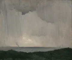 (Approaching Storm) by Elioth Gruner, oil on canvas on board, sold May 2018