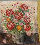 Margaret Preston, Still Life with Banksias (1955)