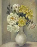 Adrian Feint, (Yellow and White Roses) 1954
