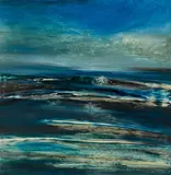 Antarctic Sea 1964 by Sidney Nolan, 1964, oil on composition board, sold May 2018
