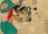 Brett Whiteley, Requite 1967, 1967, oil, resin, ink, pencil and paper on board