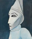 Robert Dickerson, The Clown, oil on composition board