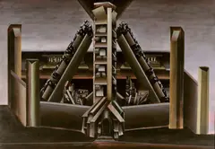 Jan Senbergs, High-Rise (1) (1981), 1981, synthetic polymer paint on canvas
