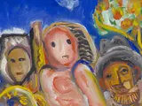 Danila Vassilieff, People at Fitzroy 1950
