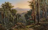 James Waltham Curtis, Cathedral Stillness, oil on canvas