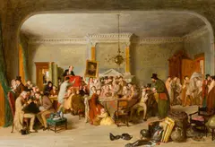 George Smith, A Sale on the Premises 1871, 1871, oil on canvas