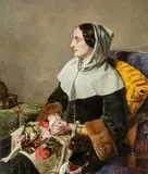A.r.a. Henry Nelson O'Neill, Catherine of Aragon 1854, 1854, oil on board