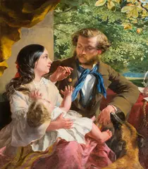 George Elgar Hicks, Summer Time 1857, 1857, oil on canvas