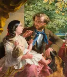 George Elgar Hicks, Summer Time 1857, 1857, oil on canvas